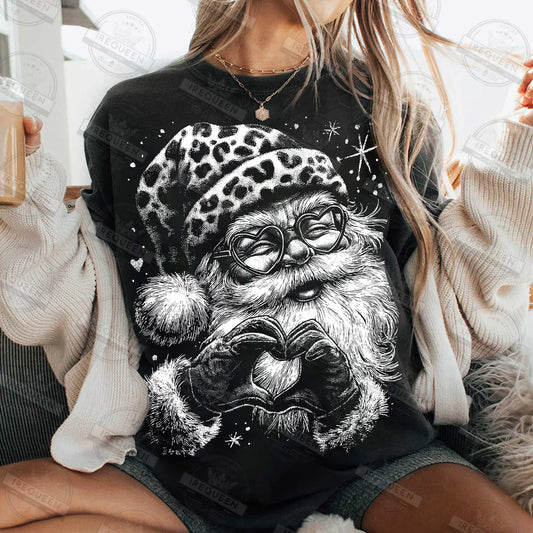 Vintage Leopard Santa