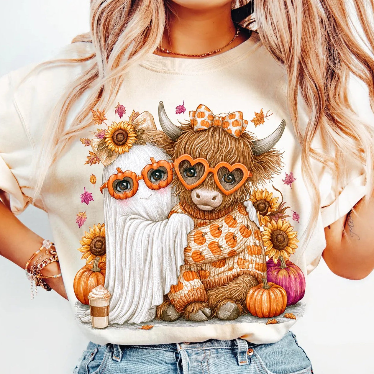 Fall Cow/Ghost Tee