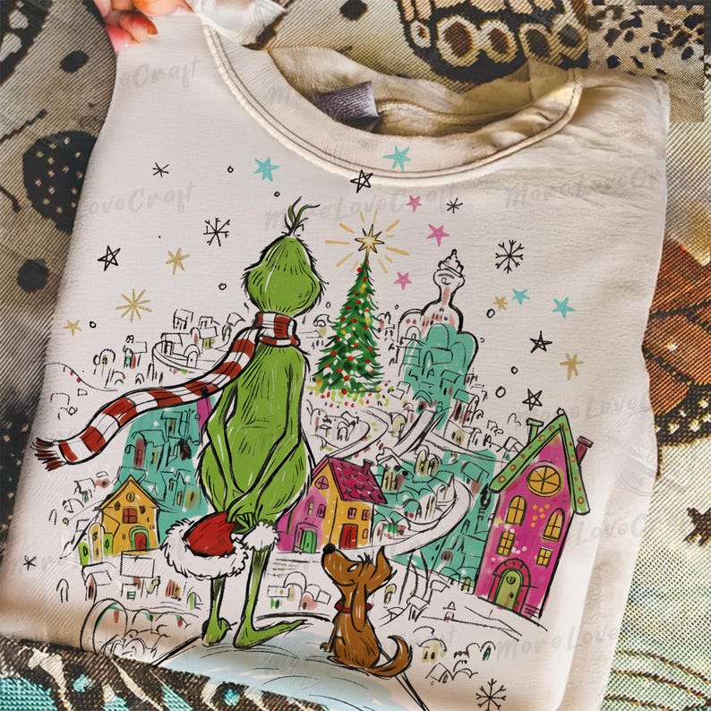 Retro Christmas Grinch_