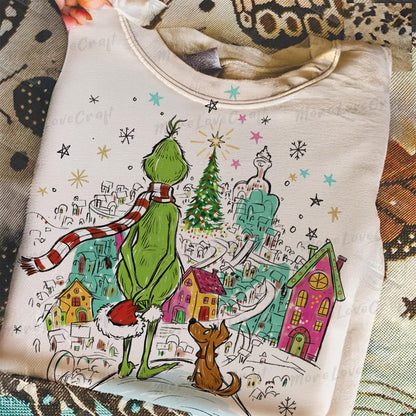 Retro Christmas Grinch_