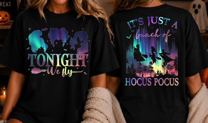 It's Just A Bunch Of Hocus Pocus Tee- Front & Back