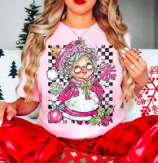 Doodle Mrs Claus Tee