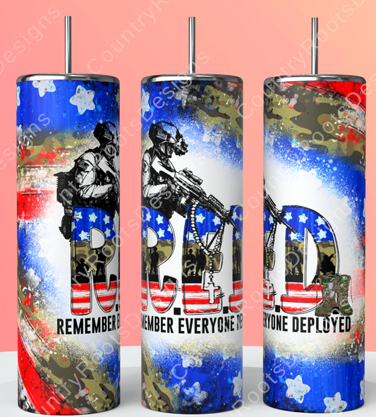 RED 20oz Skinny Tumbler