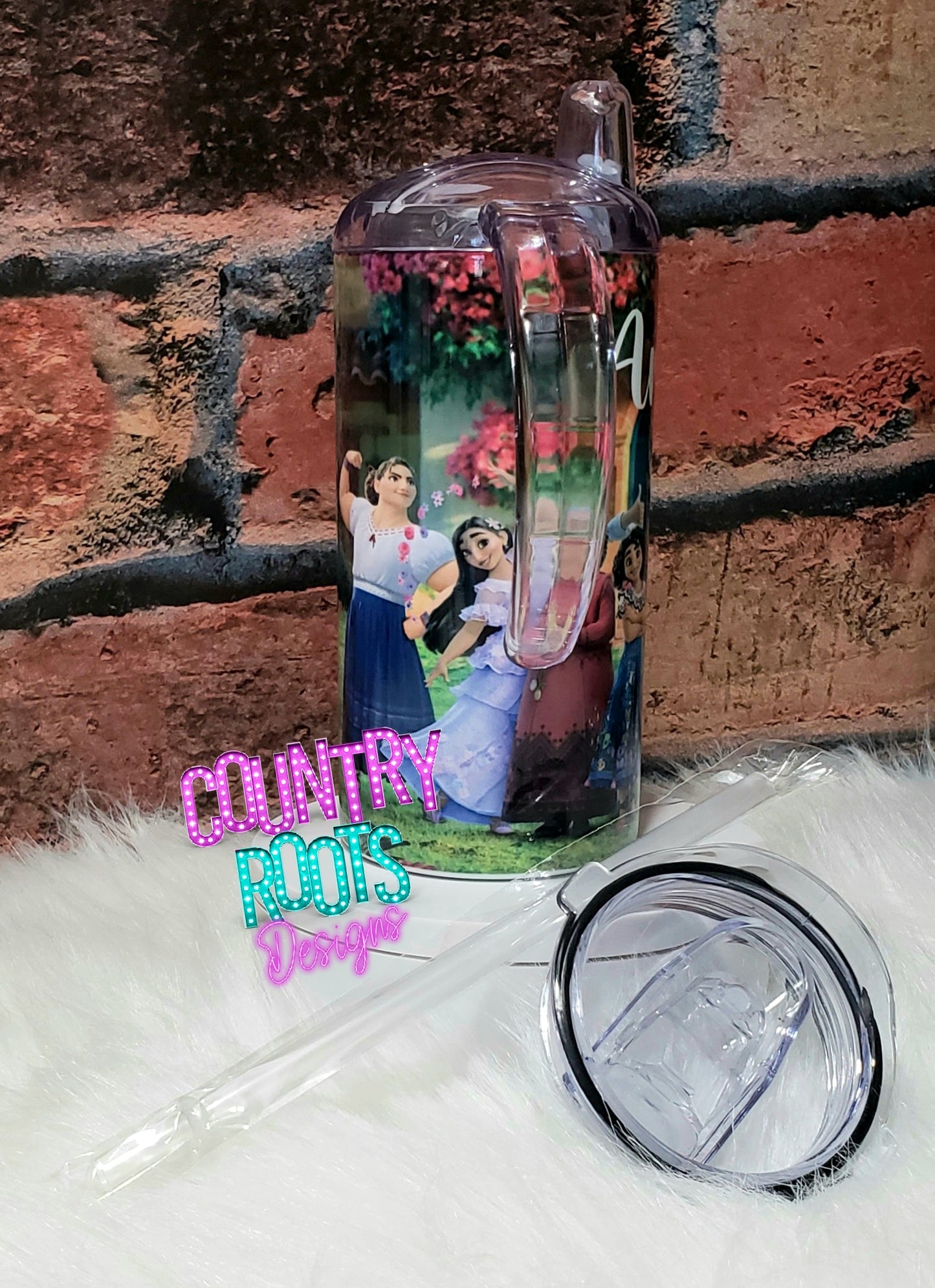 Cartoon 12oz. Sippy Cup Tumbler