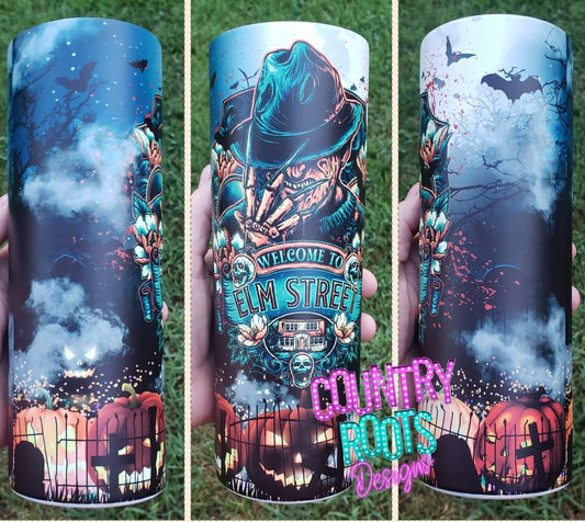 Welcome To Elm Street 20oz Skinny Tumbler