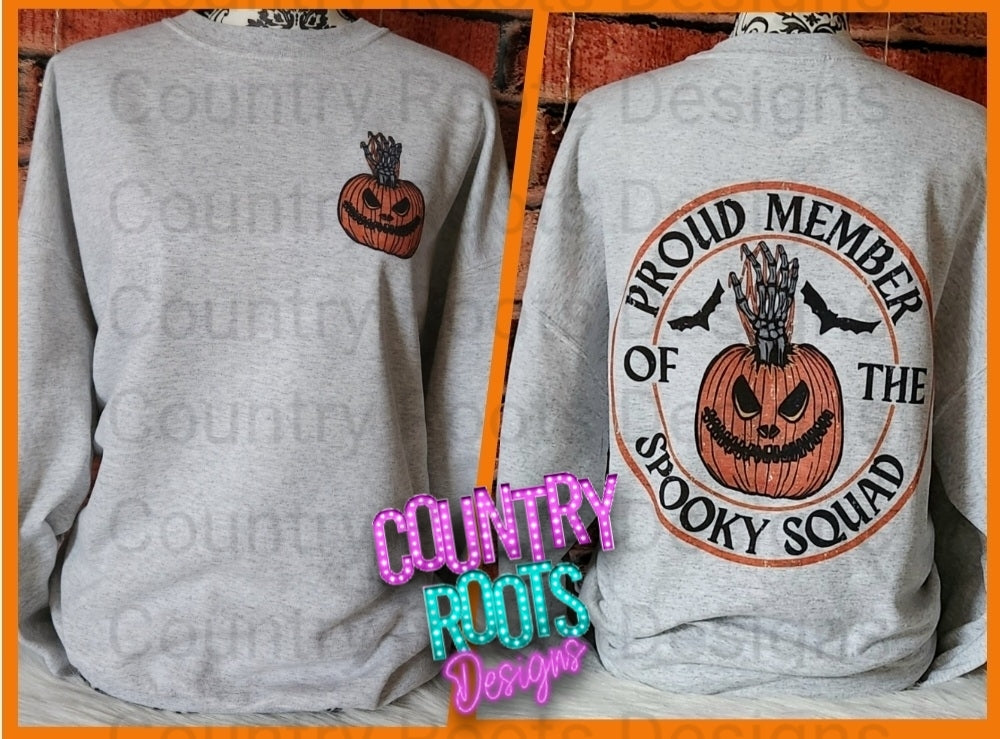 RTS Proud Member Of The Spooky Squad (XL) Front & Back Design