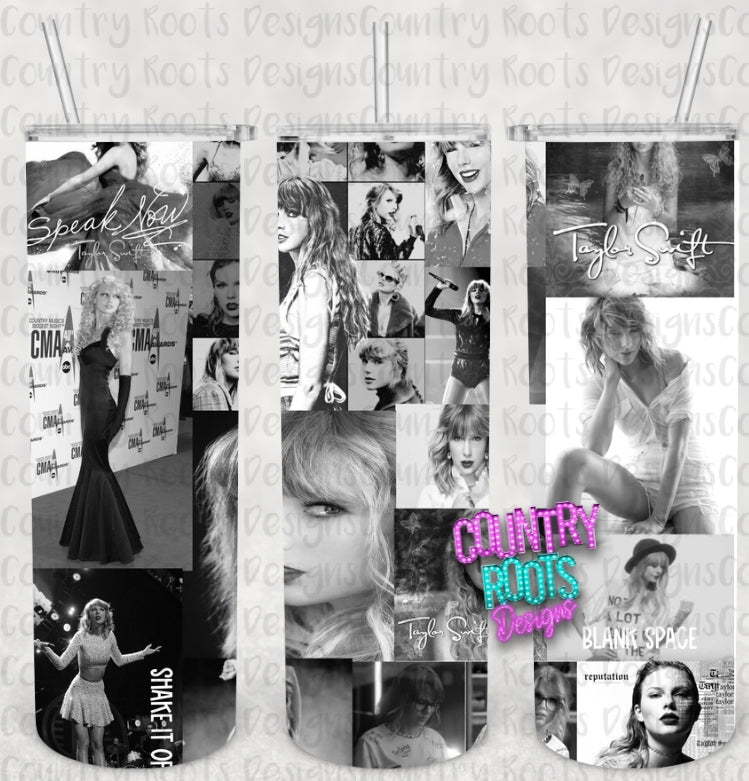 Taylor S. Collage 20oz Skinny Tumbler
