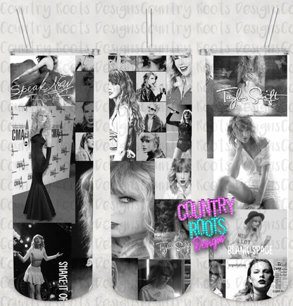 Taylor S. Collage 20oz Skinny Tumbler