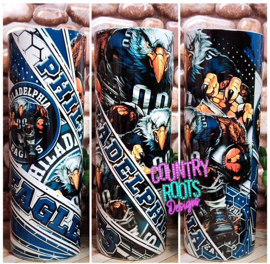Eagles 20oz Skinny Tumbler