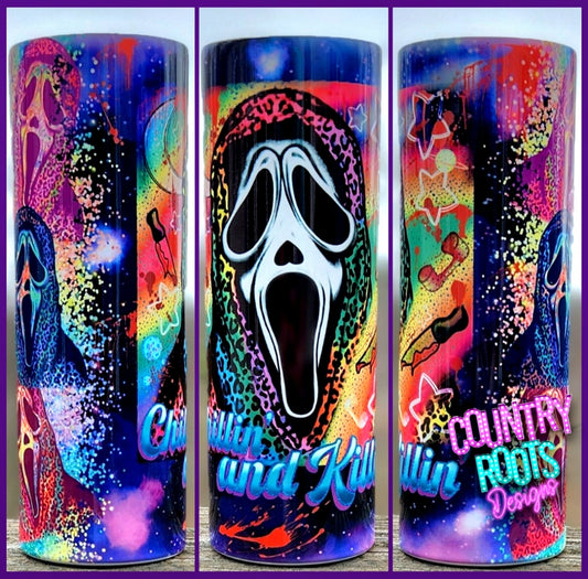 Chillin' And Killin' 20oz Skinny Tumbler
