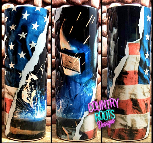 American Welder 20oz Skinny Tumbler